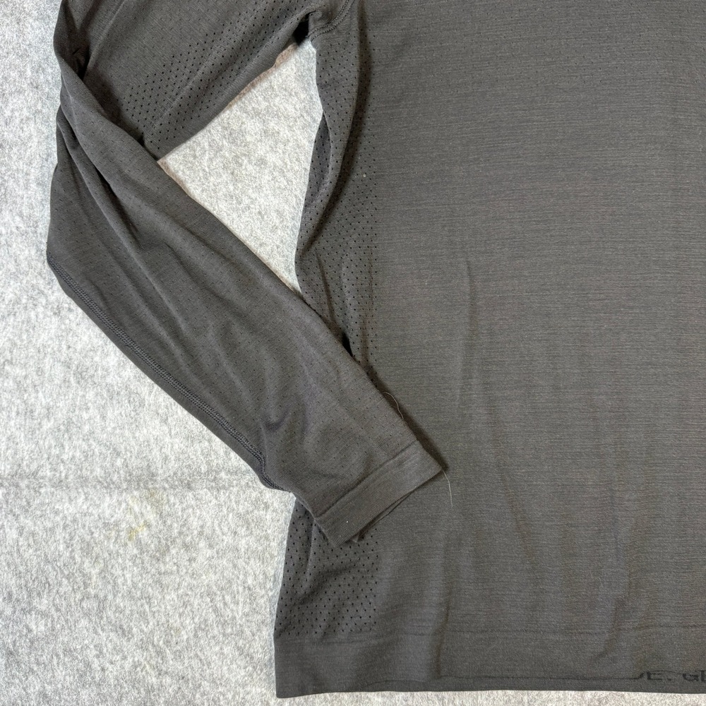 Lululemon Metal Vent Tech Long Sleeve Men Medium Black Running Base Layer Shirt - Picture 4 of 9